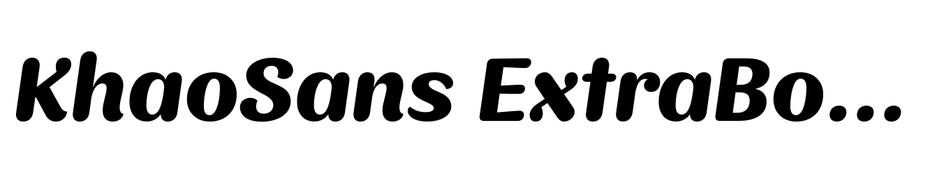 KhaoSans ExtraBold Italic